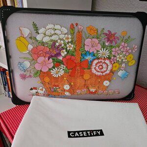 "Flower Picnic" by Casetify Macbook Pro 16 Laptop Bounce Case - 16inch
